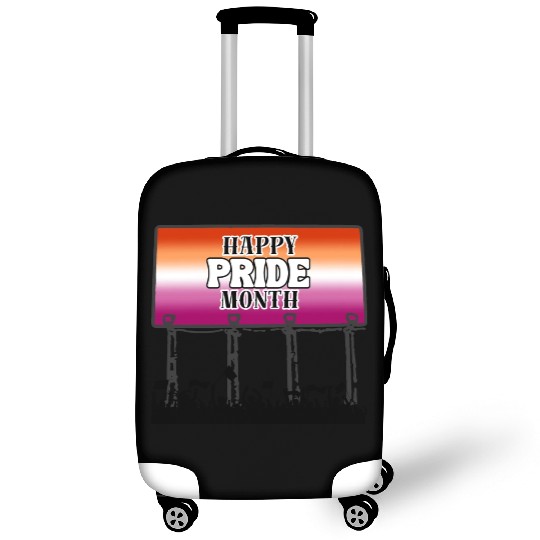 LGBTQ Happy Pride Month, Bigbord with Lesbian Flag Luggage Covers