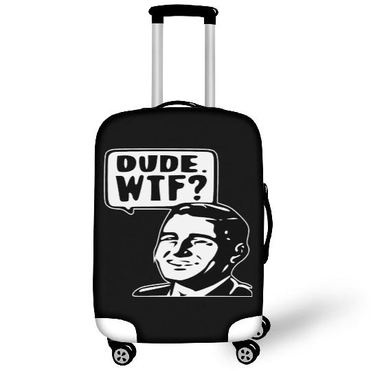 Dude WTF ©WhiteTigerLLC.Com LIKE US ON FACEBOOK Luggage Covers