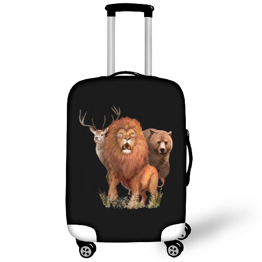 Animals,Lion,Bear and deer, wild animals Luggage Covers