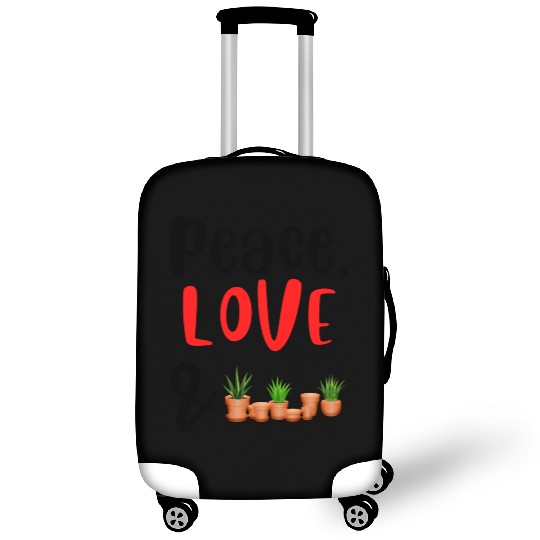 Peace Love and Plants Luggage Covers