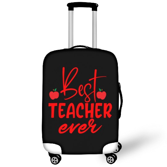 Red Quote Best Teacher Ever Luggage Covers