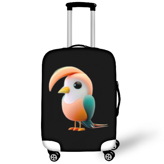 Cute Bird of Paradise 3D Render Luggage Covers