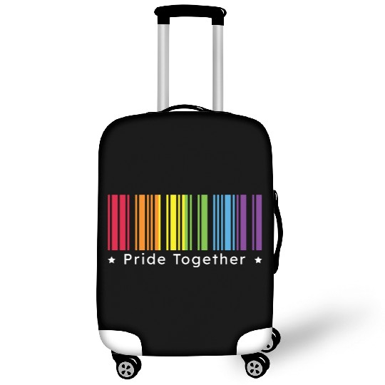 Pride Together, Rainbow Barcode : Pride Month Gift Luggage Covers
