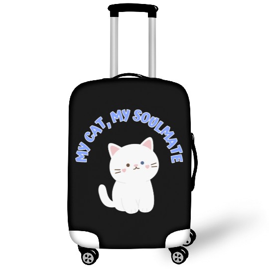 My Cat, My Soulmate, Cute Luggage Covers