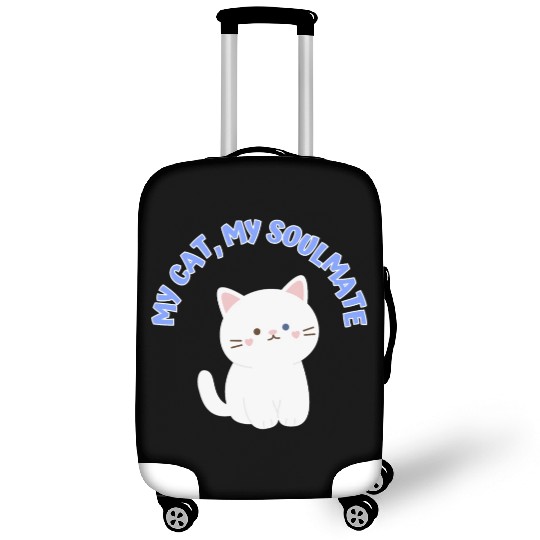 My Cat, My Soulmate, Cute Luggage Covers
