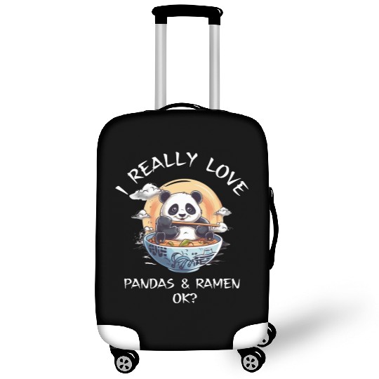 Kawaii Anime Panda Otaku Japanese Ramen Noodles Luggage Covers