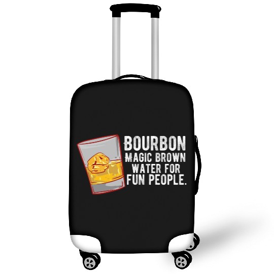 Bourbon - Magic Brown Water Luggage Covers