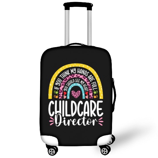 Heart Childcare Director Daycare Teacher Luggage Covers