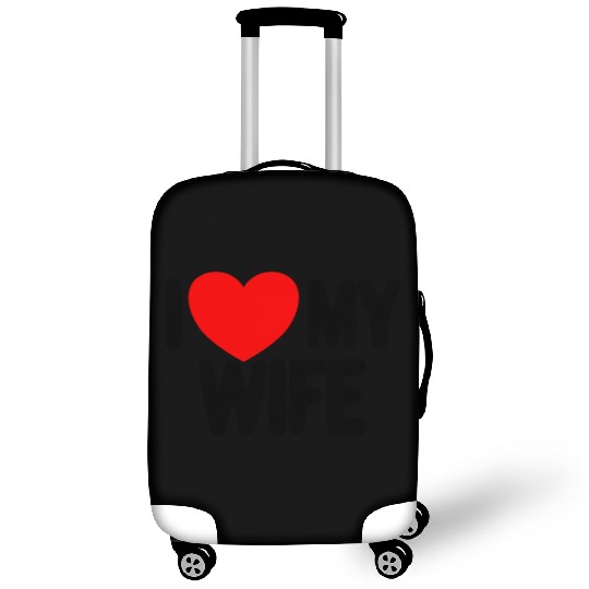 I Love My Wife Red Heart Husband I Love My Wife Luggage Covers