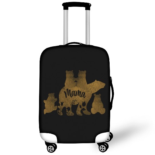 Mama Bear With 4 Cubs Mom of Four Children Gift Luggage Covers
