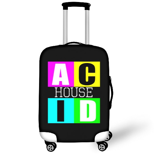 Acid house music Luggage Covers