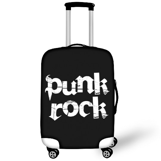 punk rock bold text Luggage Covers