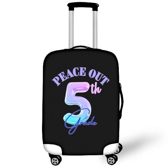 Peace Out 5th Grade Retro Graduation Class Luggage Covers