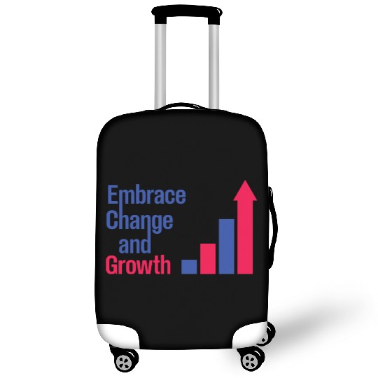 Embrace Change and Growth quote typography product Luggage Covers