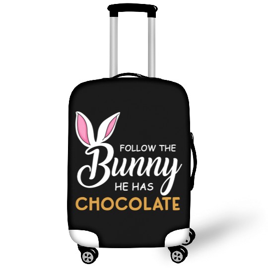 Happy Easter Follow The Bunny He Has Chocolate Luggage Covers