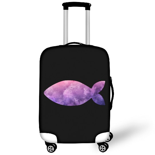 Fish purple watercolor Luggage Covers