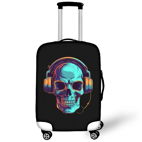 Synthwave Specter A Ghostly DJ Luggage Covers