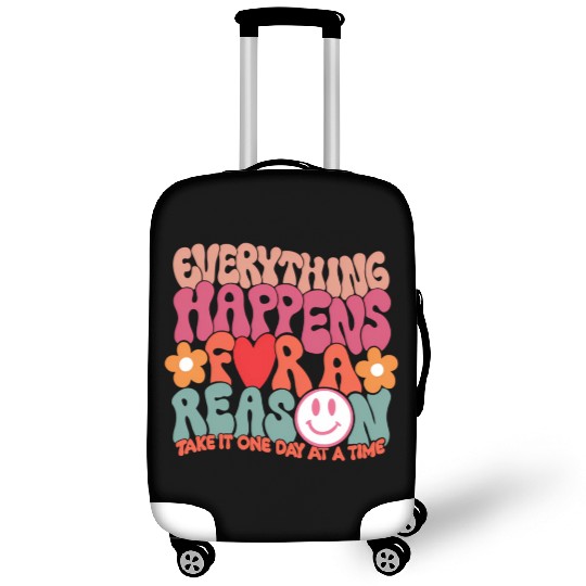 Everything Happen For A Reason Aesthetic Luggage Covers