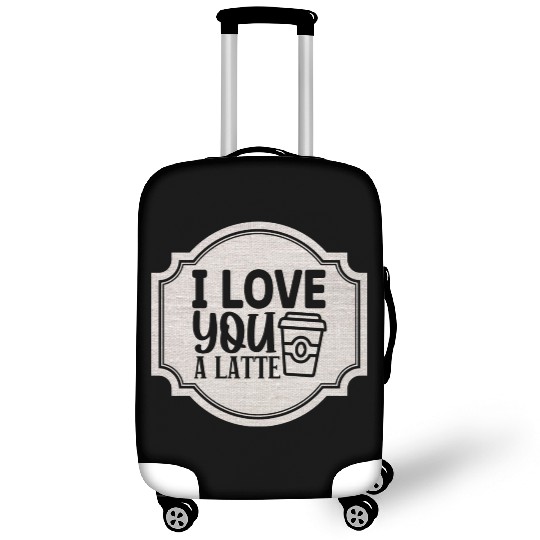 I Love You a Latte Luggage Covers