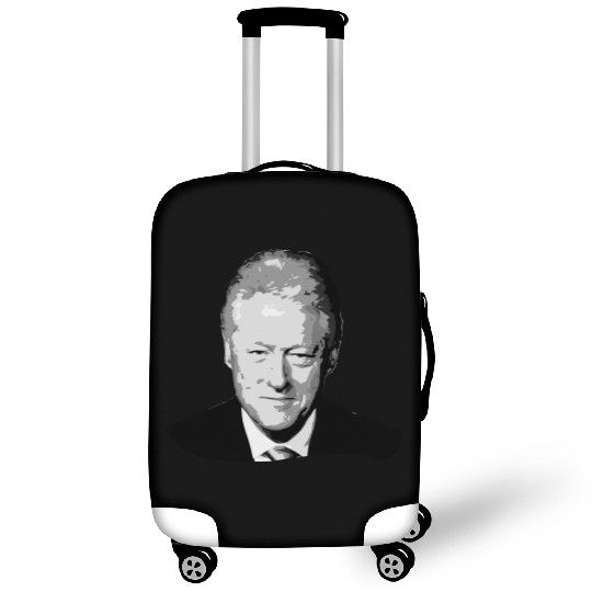 Bill Clinton Grayscale Pop Art Luggage Covers
