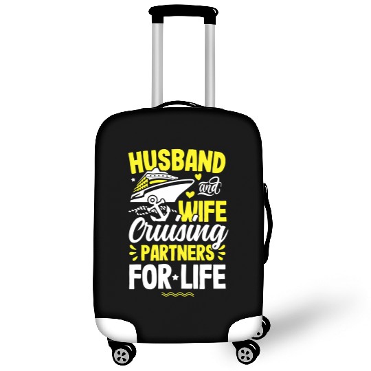 Husband Wife Cruising Partners Life cruise Luggage Covers