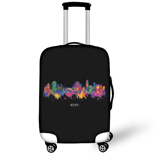 Kyiv Ukraine Watercolor y Line Luggage Covers