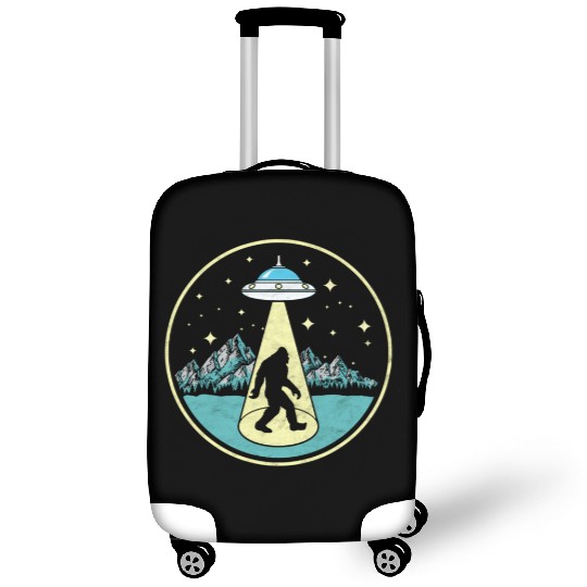 Bigfoot Abduction Sasquatch Ufo Alien Luggage Covers