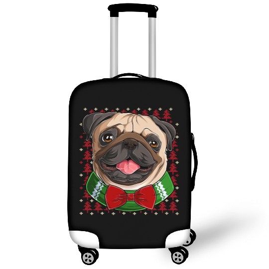 Pug Dog Matching Family Pajamas Pug Dog Tree Cool Luggage Covers