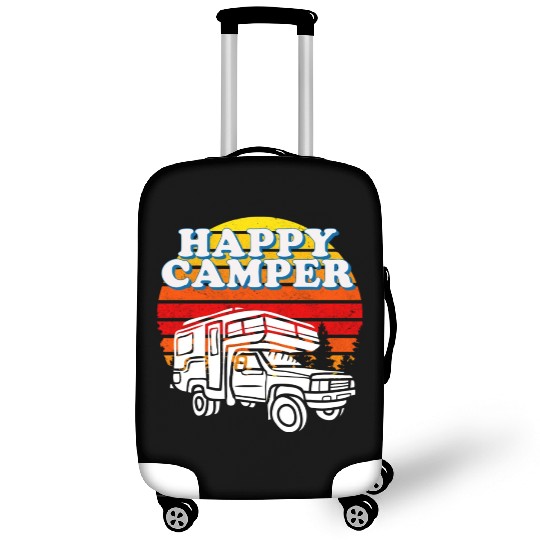 Happy Camper Funny Camping Lover Luggage Covers