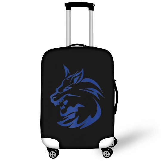 lightning lone wolf design raglan baseball Luggage Covers Tan
