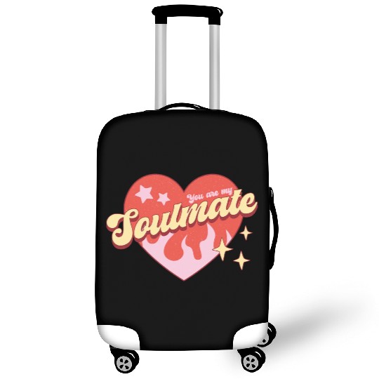 Soulmate heart valentine sublimation trending Luggage Covers