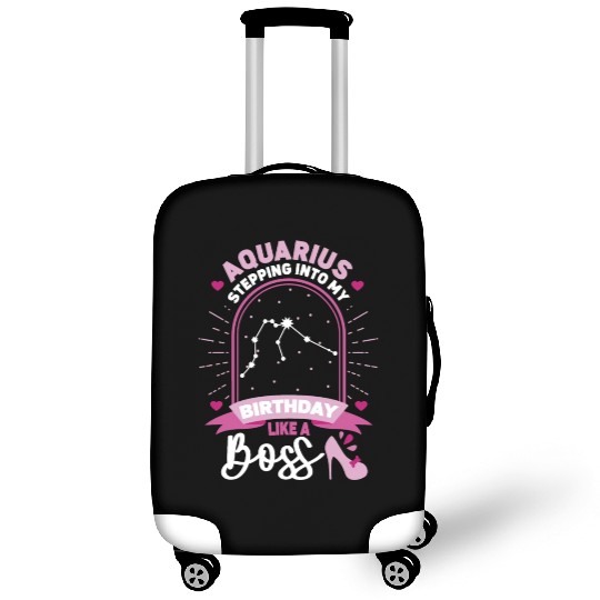 Aquarius Stepping Into Astrology Birth Sign Luggage Covers