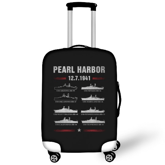 Pearl Harbor Battleship Memorial Day December 7Th Luggage Covers