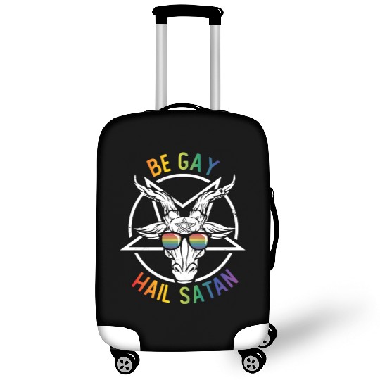 Rainbow Satan Lgbt Goth Gay Pride Baphomet Be Gay Luggage Covers