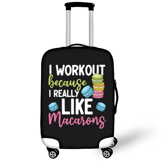 Funny Macaron Workout Ice Cream Sandwich Macaron Luggage Covers