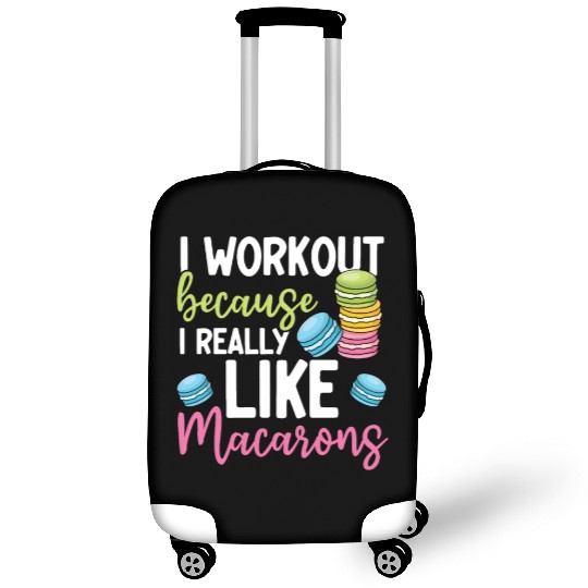 Funny Macaron Workout Ice Cream Sandwich Macaron Luggage Covers