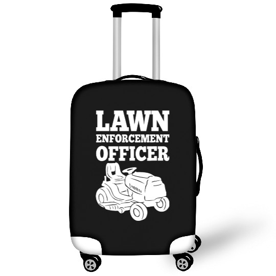 Lawn Enforcement Officer Mowing Grass Mower Garden Luggage Covers