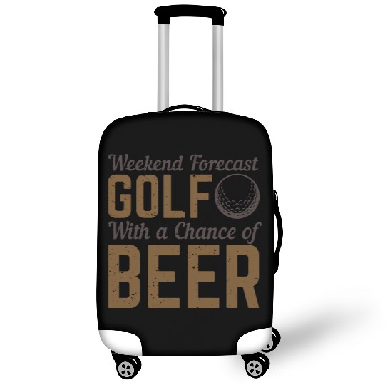 Weekend Forecast Golf With Chance Of Beer Luggage Covers