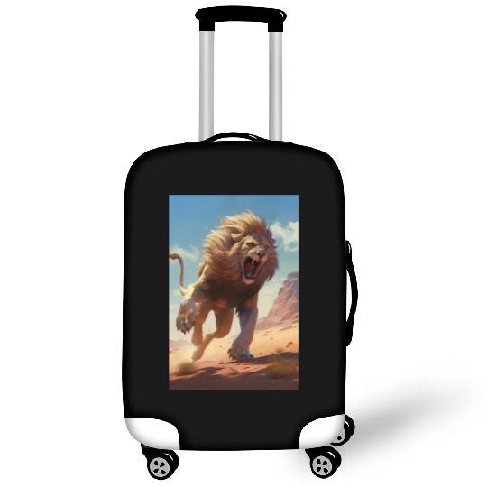 Lion in Action Luggage Covers