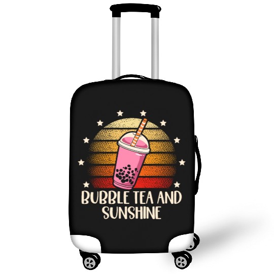Bubble Tea And Sunshine Boba Tea Drinker Luggage Covers
