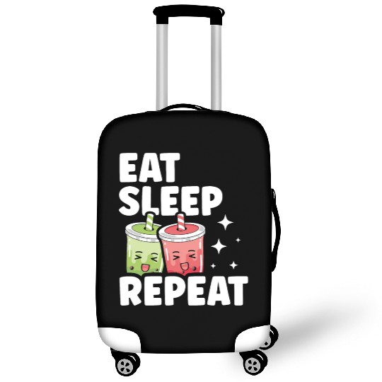 Eat Sleep Boba Tea Repeat Bubble Tea Lover Drinker Luggage Covers