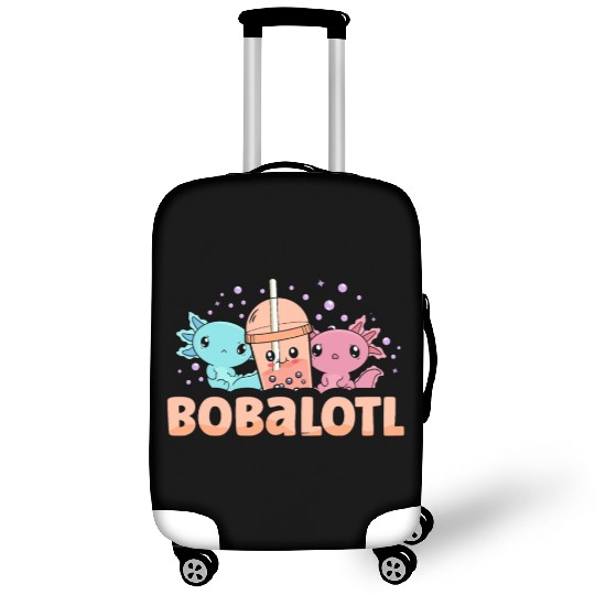 Bobalotl Bubble Tea Lover Boba Tea Drinker Axolotl Luggage Covers