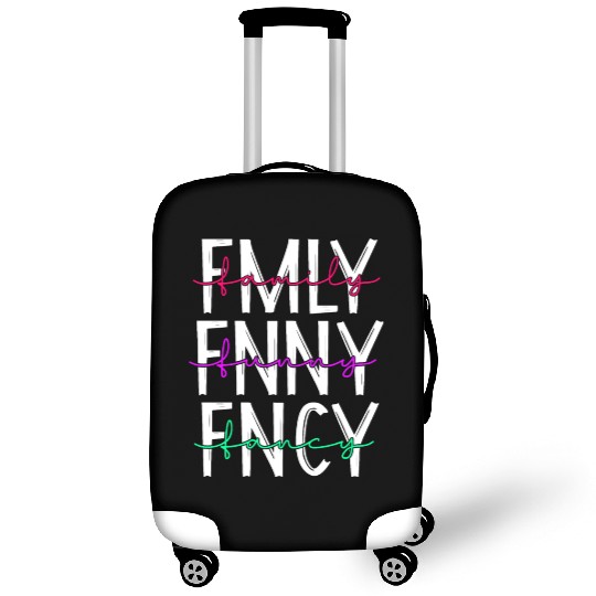 Family funny fancy inspiration parenting quotes Luggage Covers