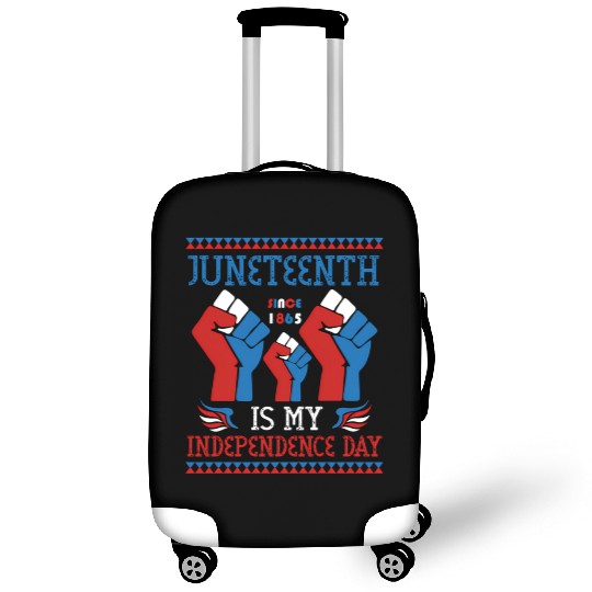 Juneteenth Is My Independence Day Since 1865 Red Luggage Covers