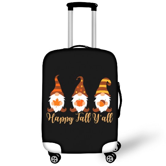 Happy Fall Y'all Autumn Gnome Luggage Covers