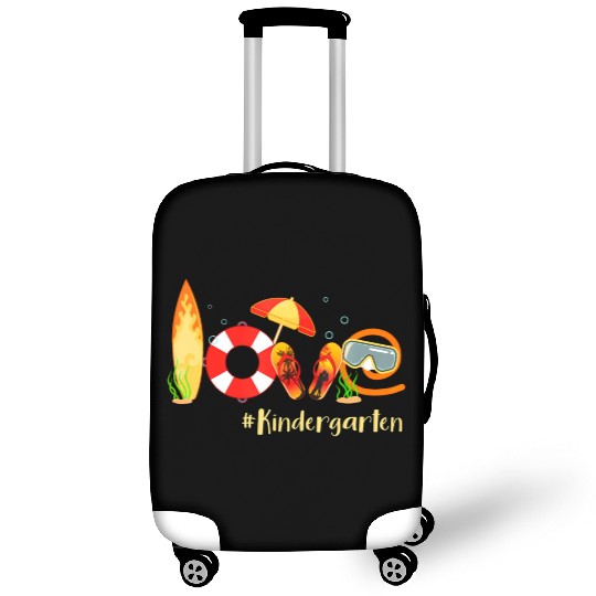 Love Kindergarten Summer Christmas In July Flip Luggage Covers
