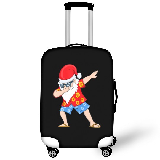 Christmas in July Santa Hawaiian Dabbing Santa Luggage Covers