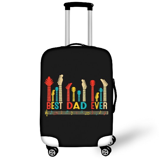 Best Dad Ever Daddy Guitar Vintage Guitar Fathers Luggage Covers