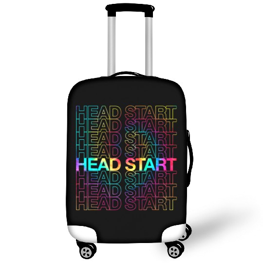 Rainbow Tie Dye Head Start Team Back To School Luggage Covers
