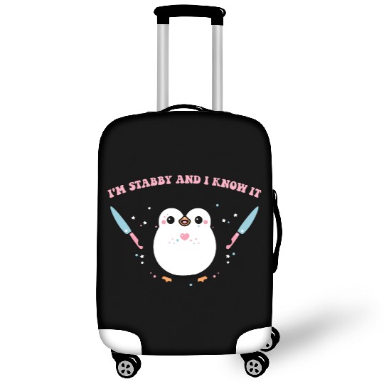 I'm Stabby And I Know It Penguin Knife Luggage Covers